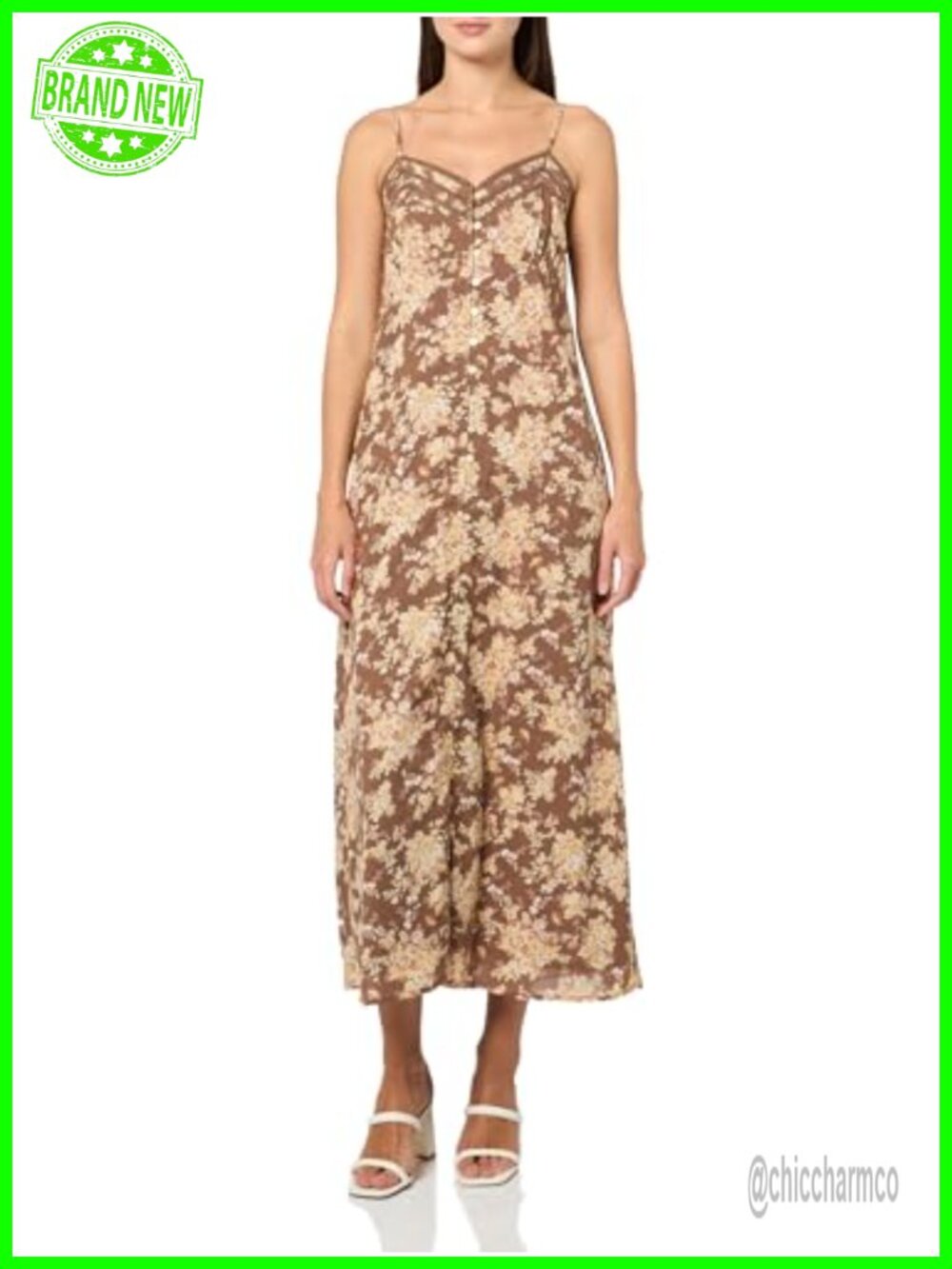 Lucky Brand Lace Trimmed Slip Dress Sleeveless V-Neck Casual Maternity